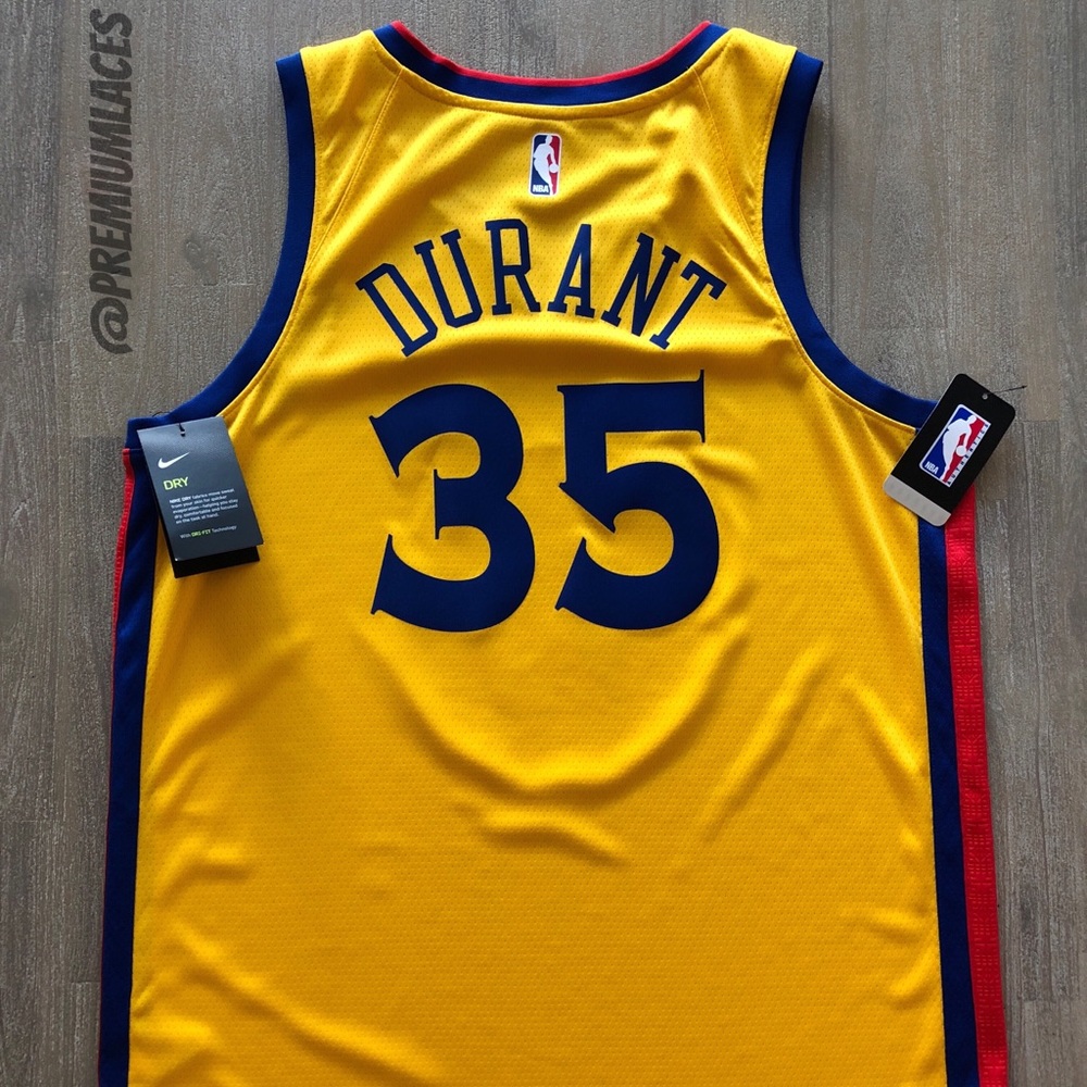 NIKE NBA KEVIN DURANT CHINESE NWY WARRIORS JERSEY - Picture 6 of 6